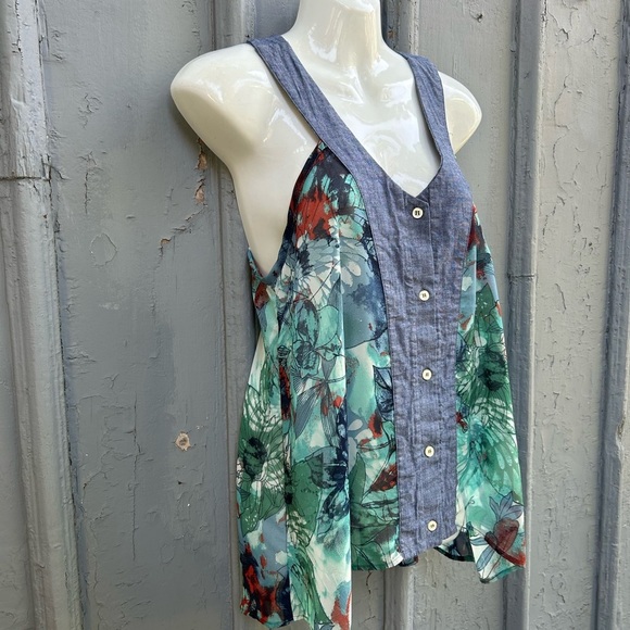 Preloved Sleeveless Blouse, M - Picture 5 of 8